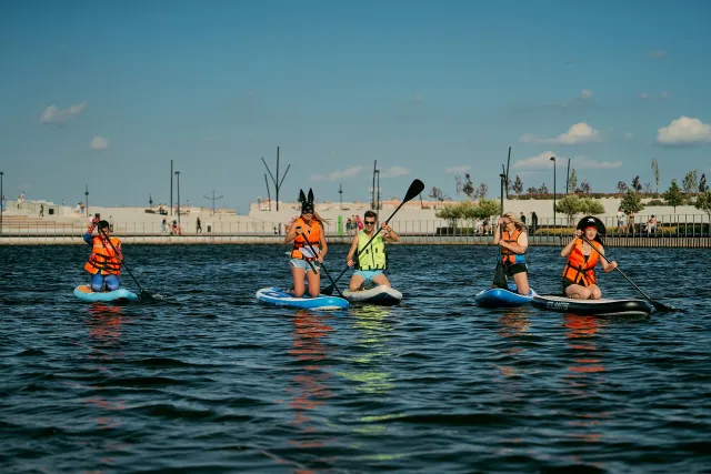 Костюмированный заплыв на сапах