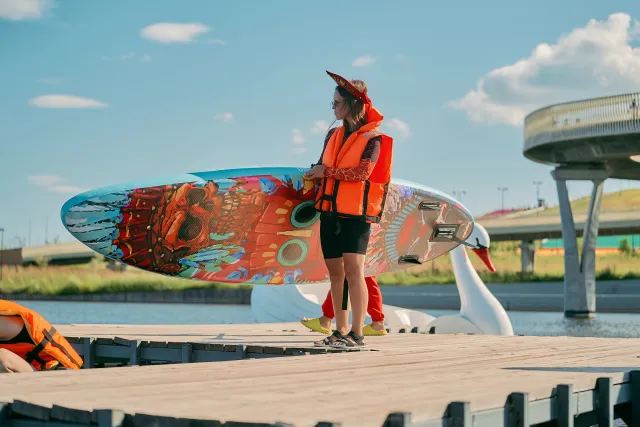 Костюмированный заплыв на сапах