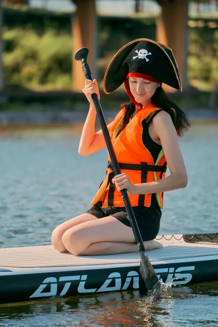 Костюмированный заплыв на сапах